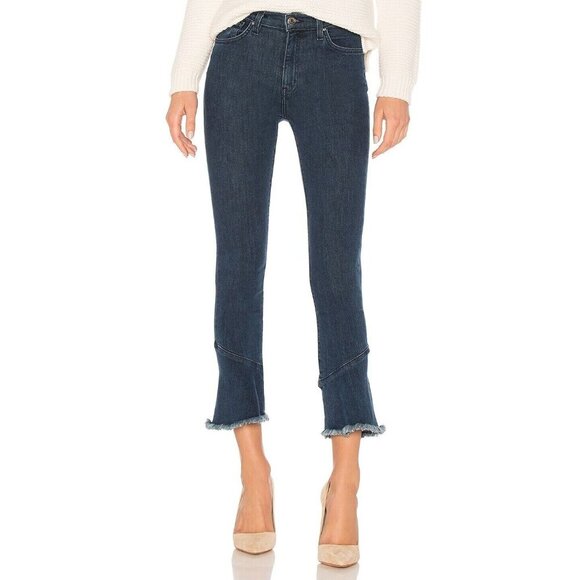 IRO. Berry‎ Crop Flared Frayed Hem Jeans Size 27 - Picture 1 of 10